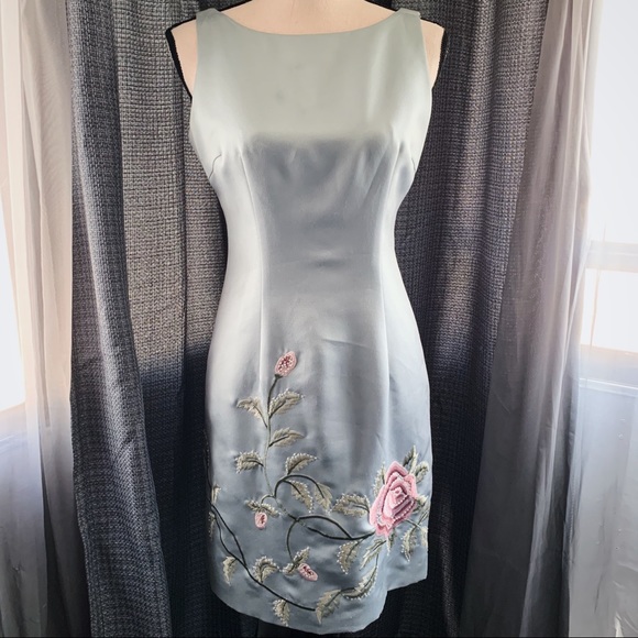 Maggy London Dresses & Skirts - HP✨VTG Floral Mock Silk Dress